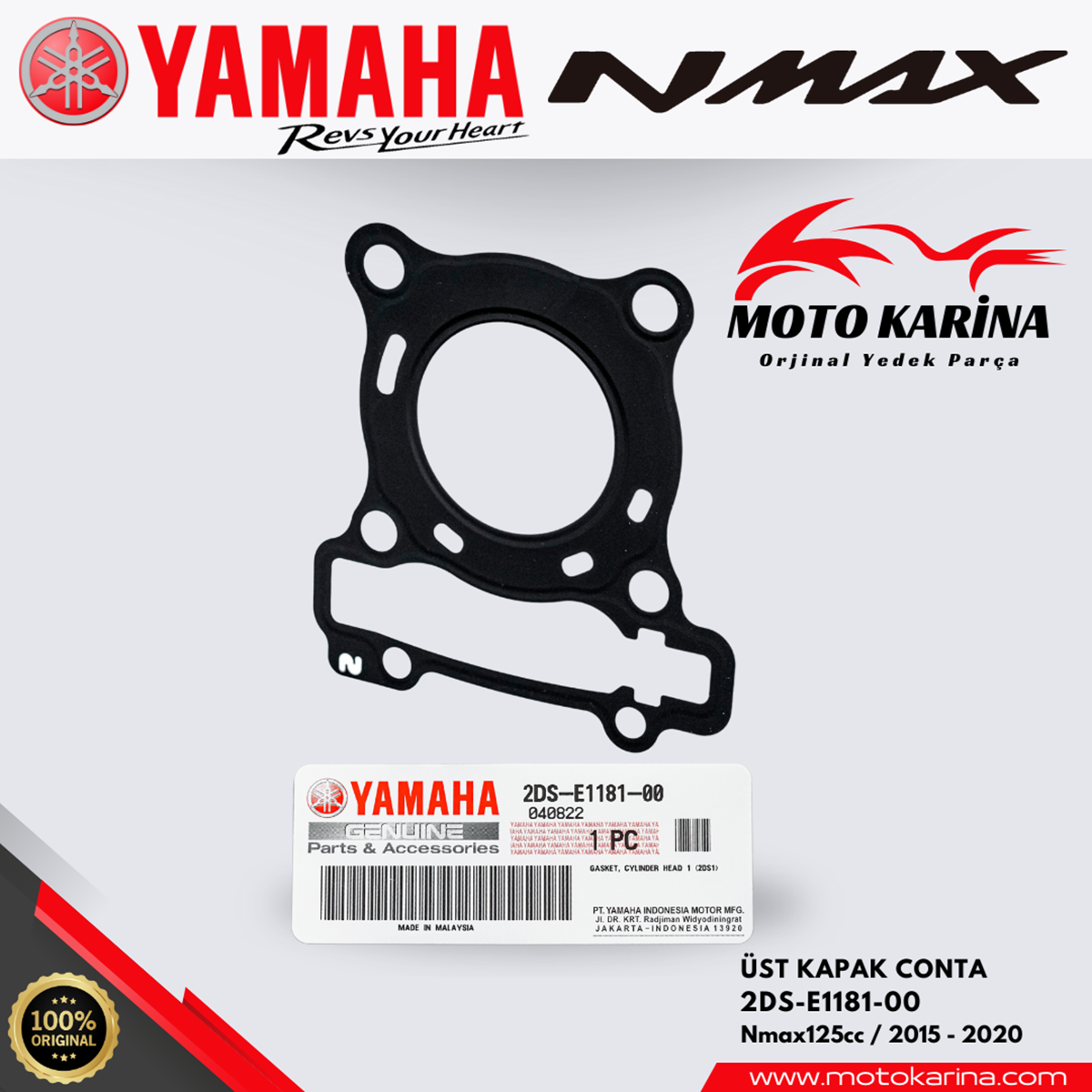 NMAX 125 ÜST KAPAK CONTASİ resmi