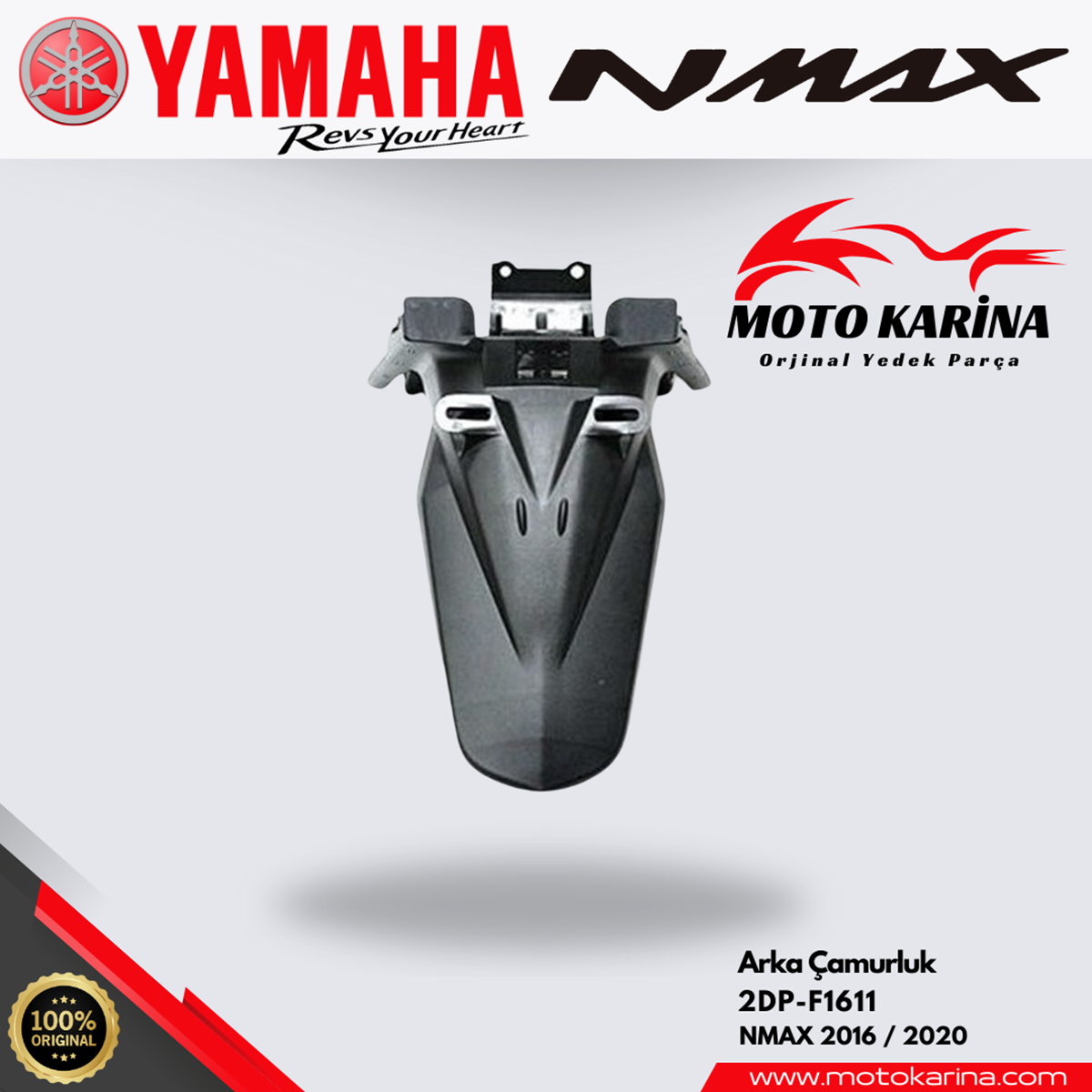 NMAX 125/155 ARKA ÇAMURLUK resmi