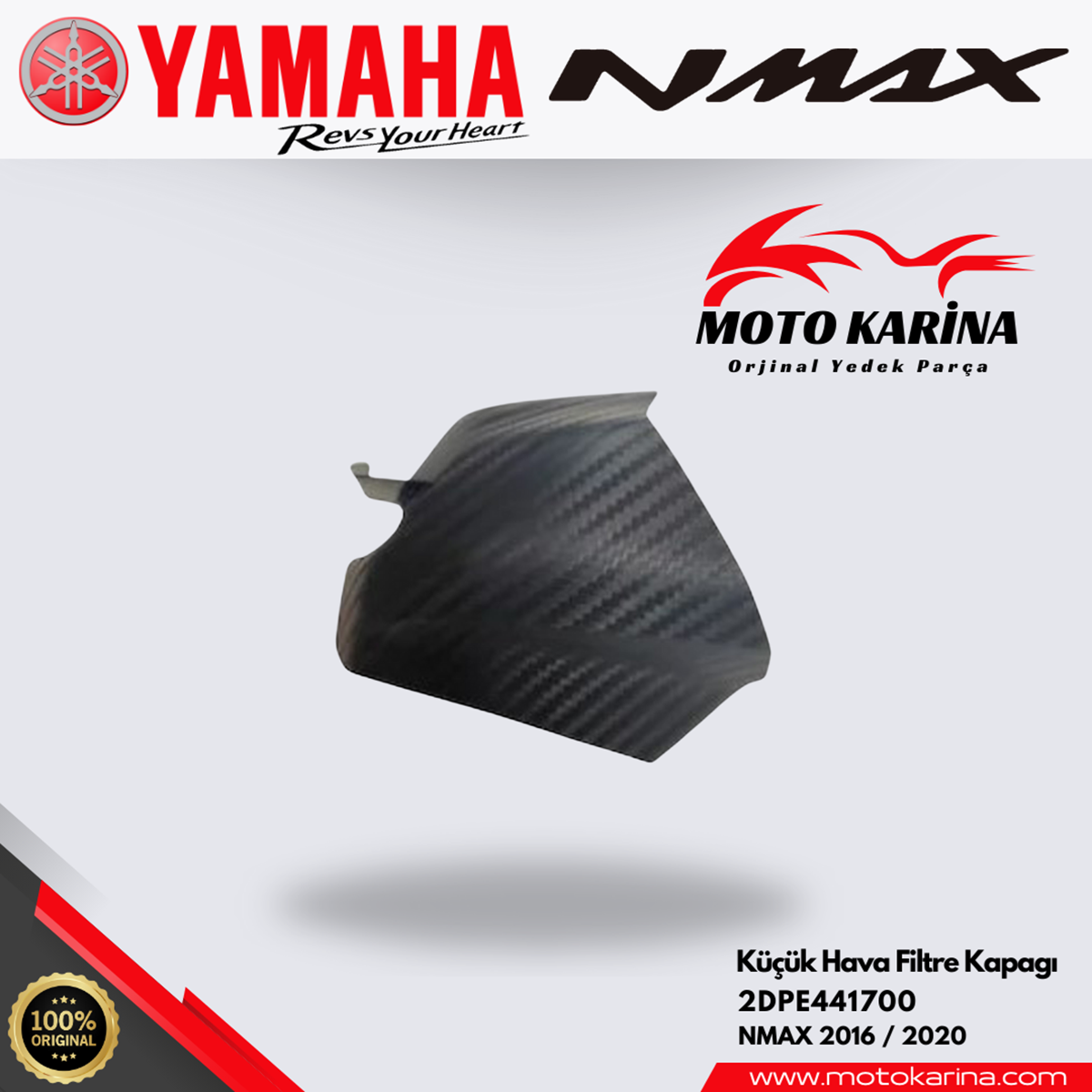 NMAX 125/155 HAVA FİLTRE KAPAK KÜÇÜK resmi