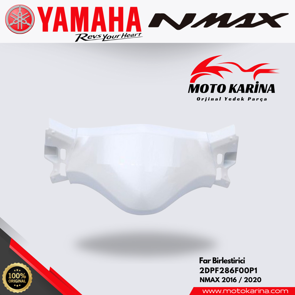 NMAX 125/155 ÖN KAPAK BEYAZ resmi