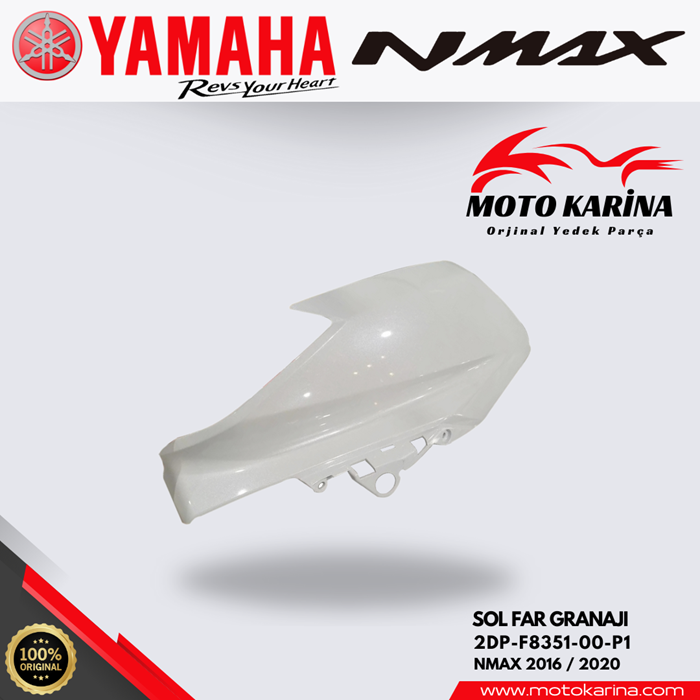 NMAX 125/155 SOL FAR GRANAJ BEYAZ resmi