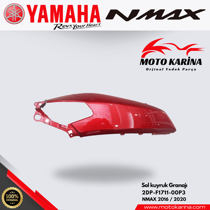 NMAX 125/155 SOL KUYRUK GRANAJ PARLAK KIRMIZI resmi