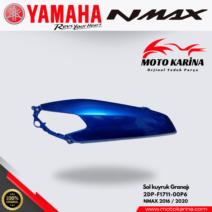 NMAX 125/155 SOL KUYRUK GRANAJ PARLAK MAVİ resmi