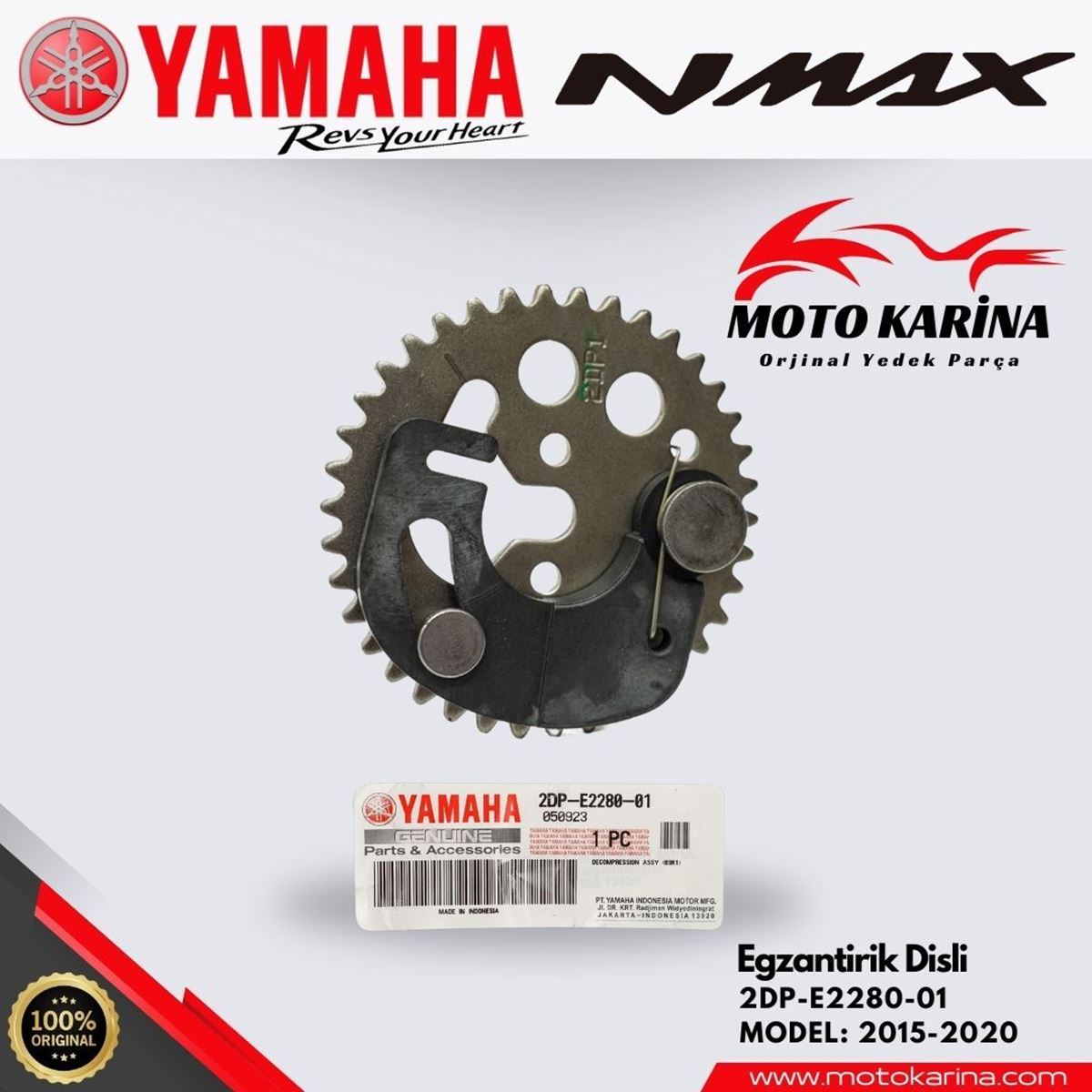 NMAX 125-155 EKSANTRİK DİŞLİSİ resmi