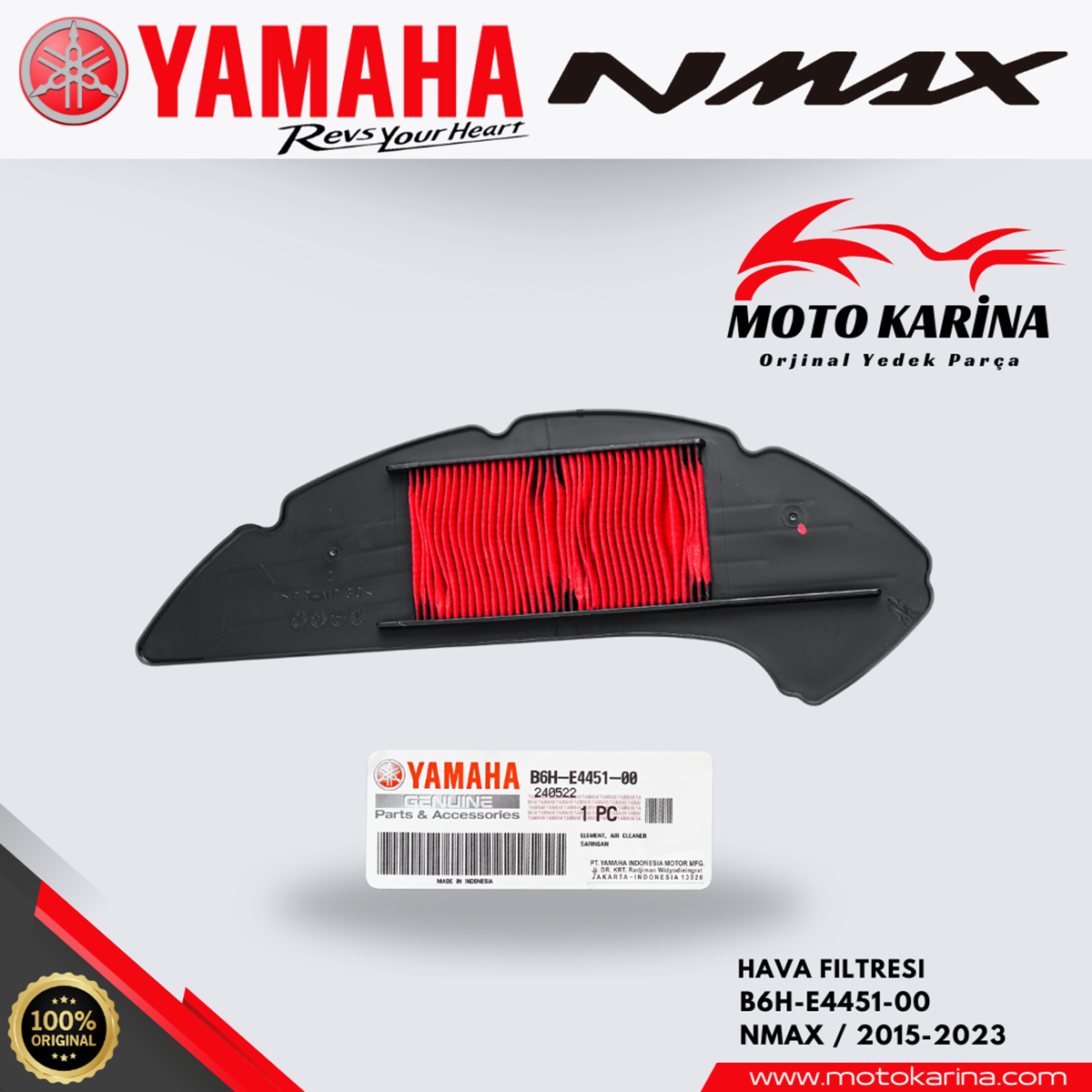 NMAX 125-155 HAVA FİLTRE resmi