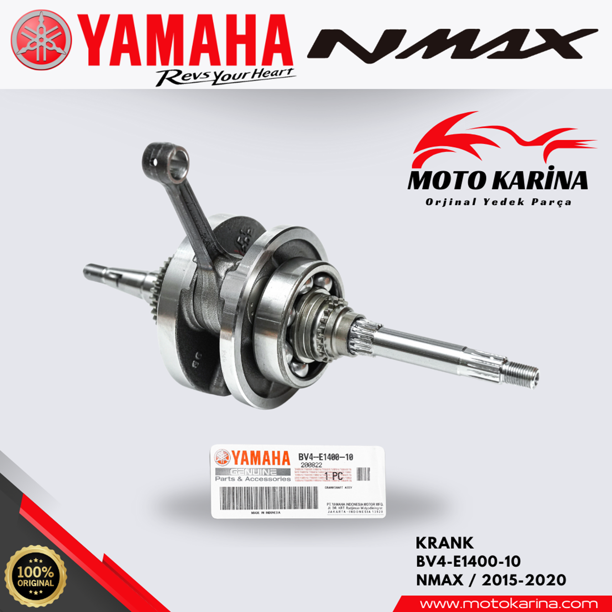 NMAX 125-155 KRANK resmi