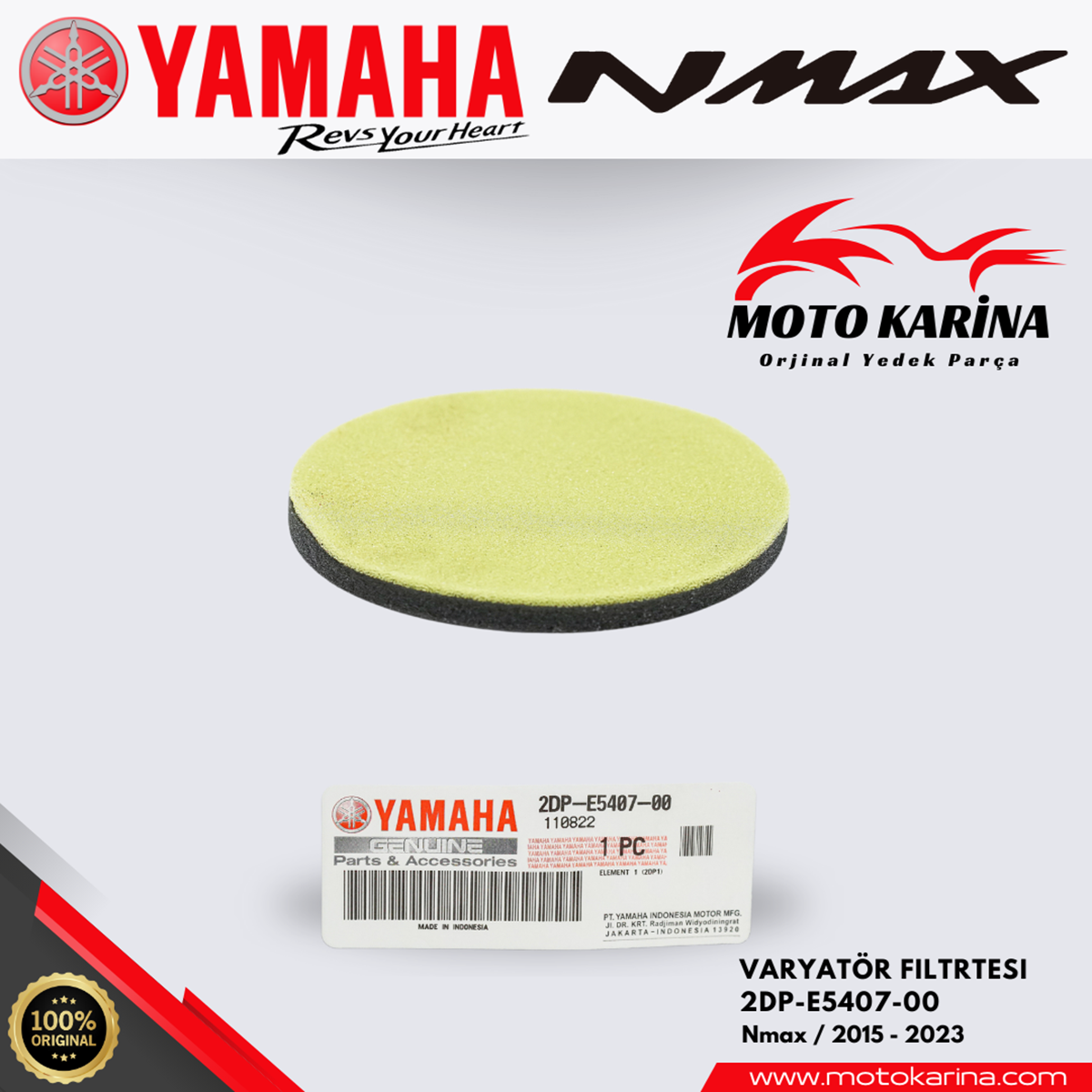 NMAX 125-155 VARYATOR FİLTRE resmi