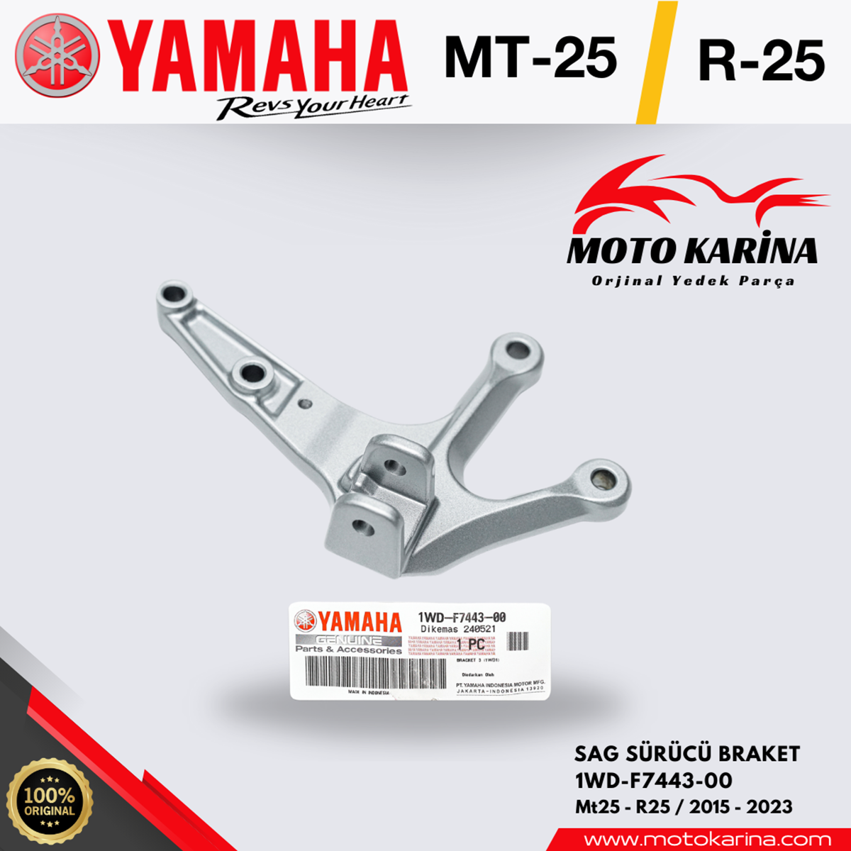 R25-MT25 SAĞ SÜRÜCÜ BRAKETİ resmi