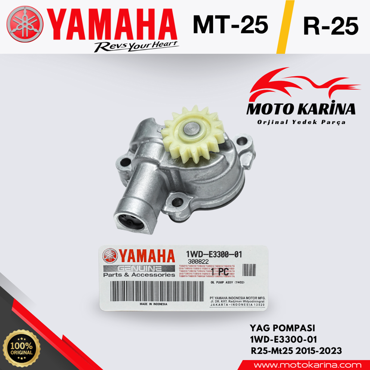 R25-MT25 YAG POMPASI resmi