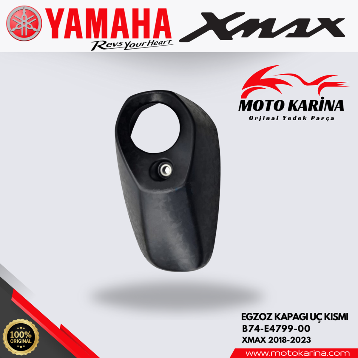 XMAX 250/300 EKSOZ UÇ PLASTİĞİ resmi