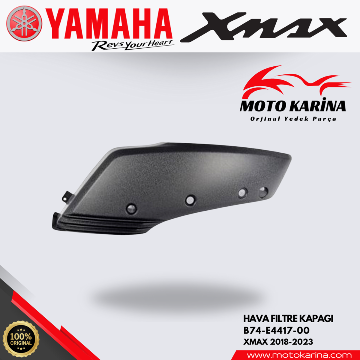 XMAX 250/300 HAVA FİLTRE DIŞ KAPAK resmi