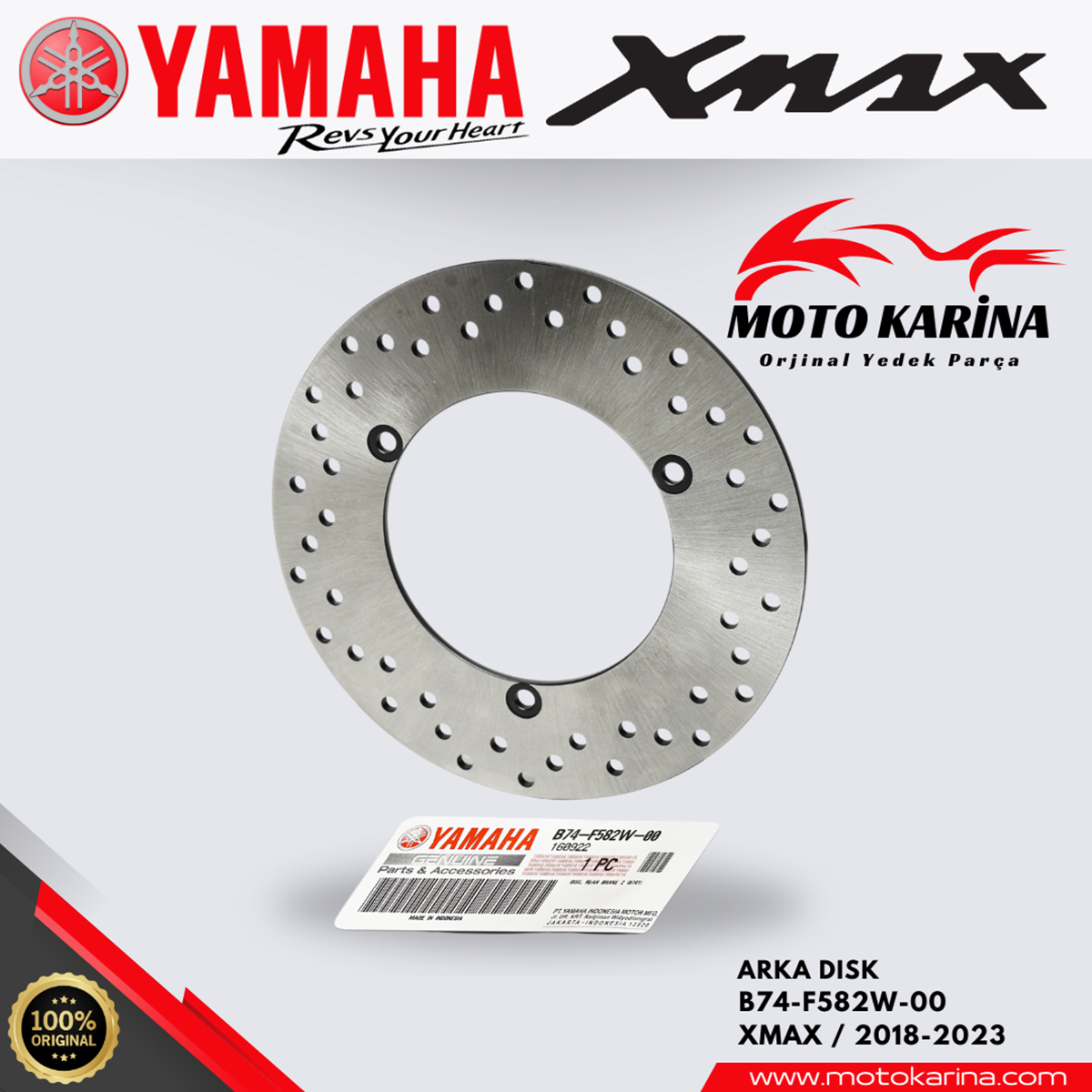 XMAX 250-300 ARKA DİSK resmi