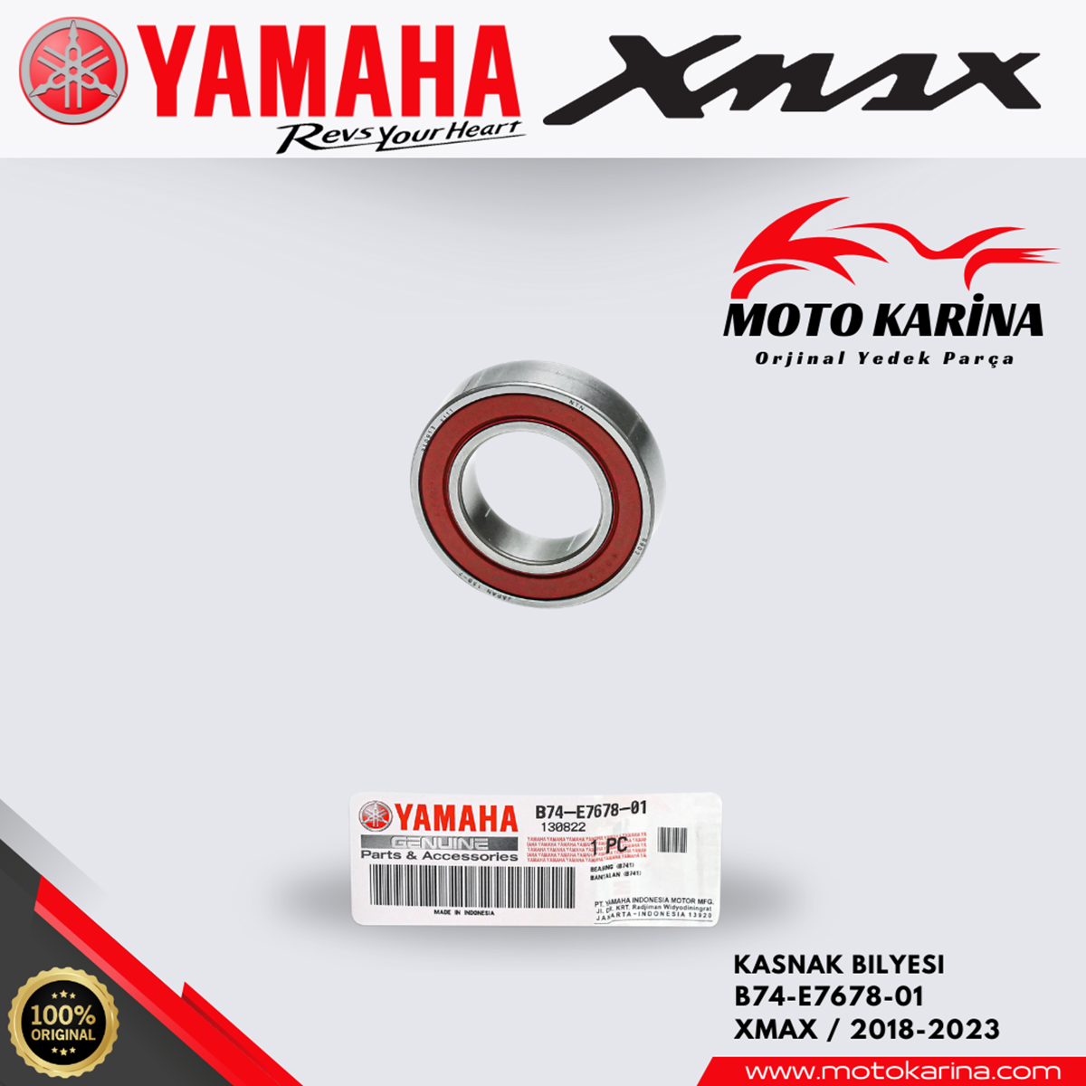 XMAX 250-300 KASNAK BİLYESİ resmi