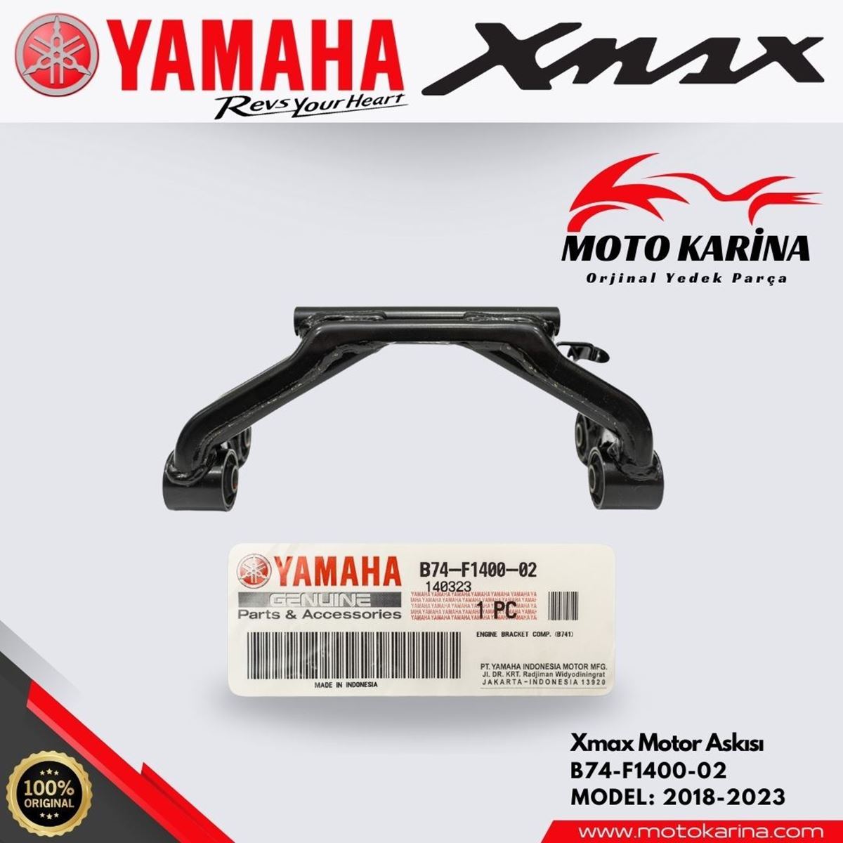 XMAX ARKA MOTOR ASKISI resmi